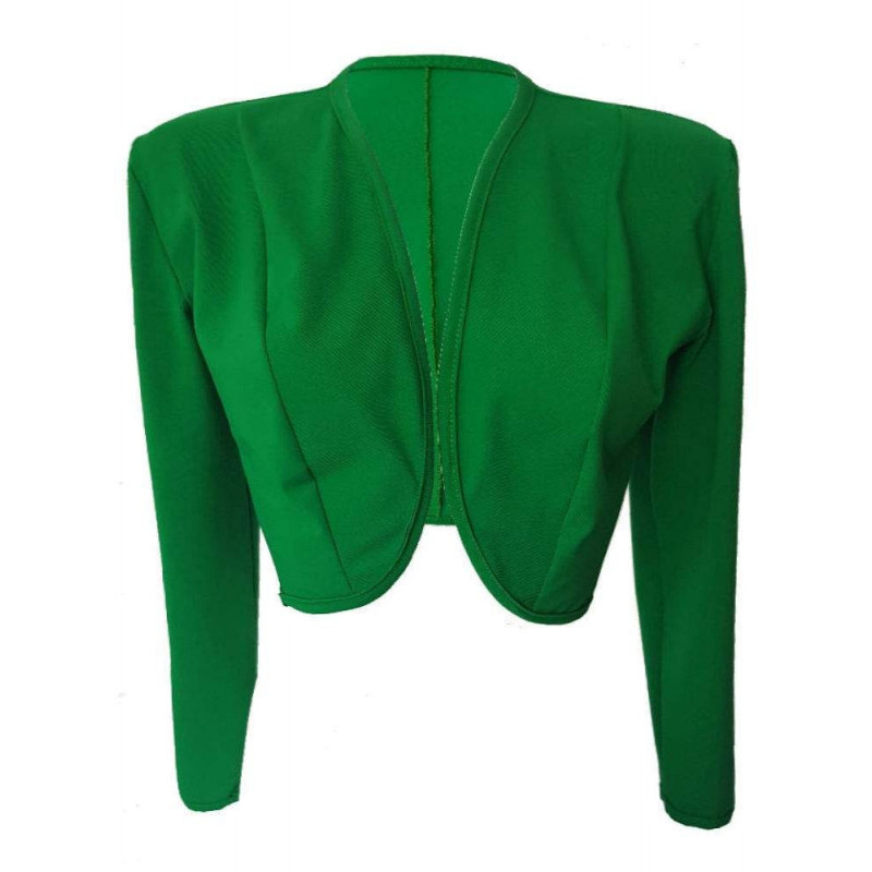 Grüne Baumwoll-Stretch-Kurzjacke FGirth - 1